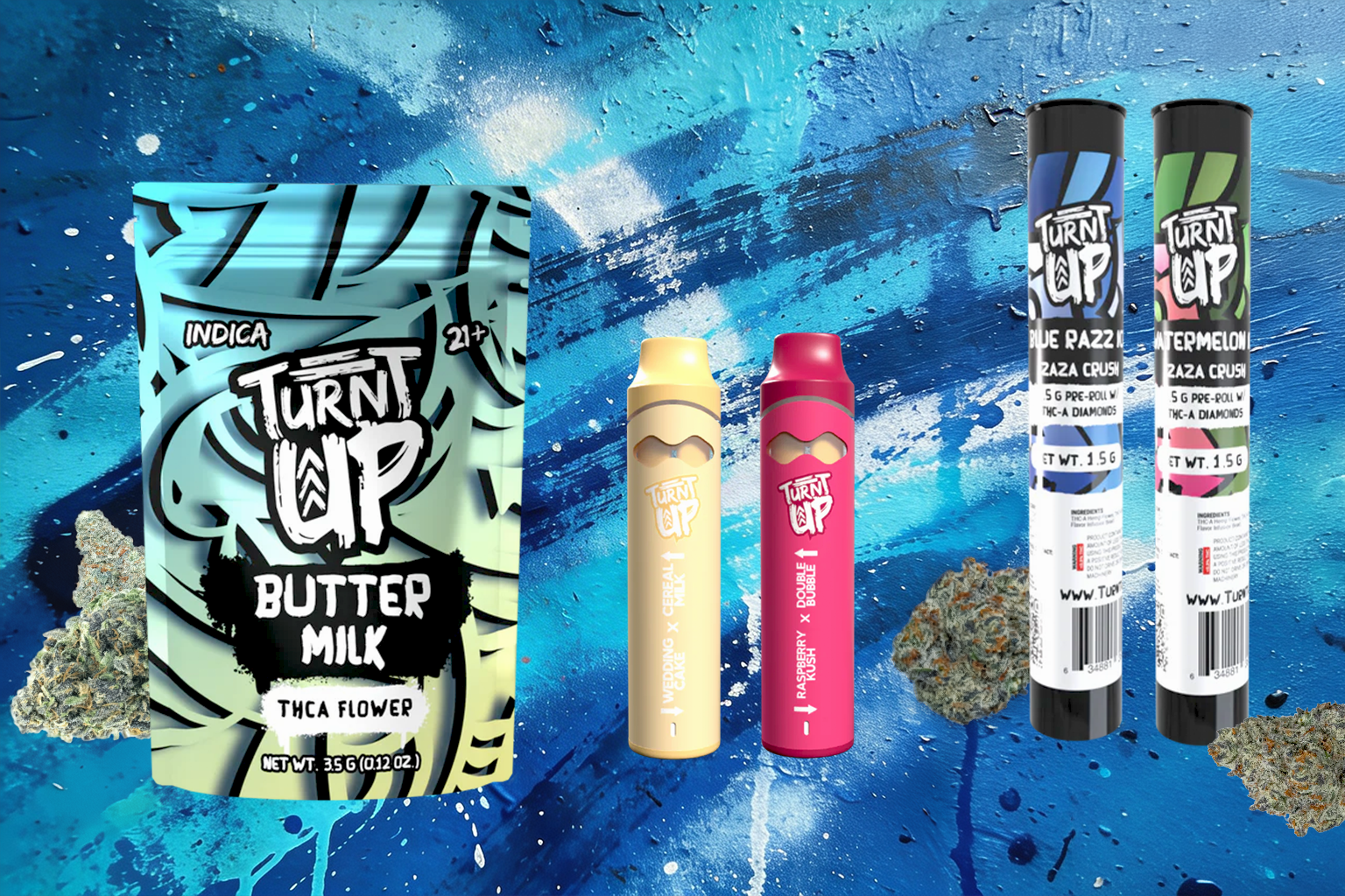 THC & THCA Flower, Vapes & Pre-Rolls | Smoke Collection Turnt Up THC & THCA Flower, Vapes & Pre-Rolls | Smoke Collection Turnt Up