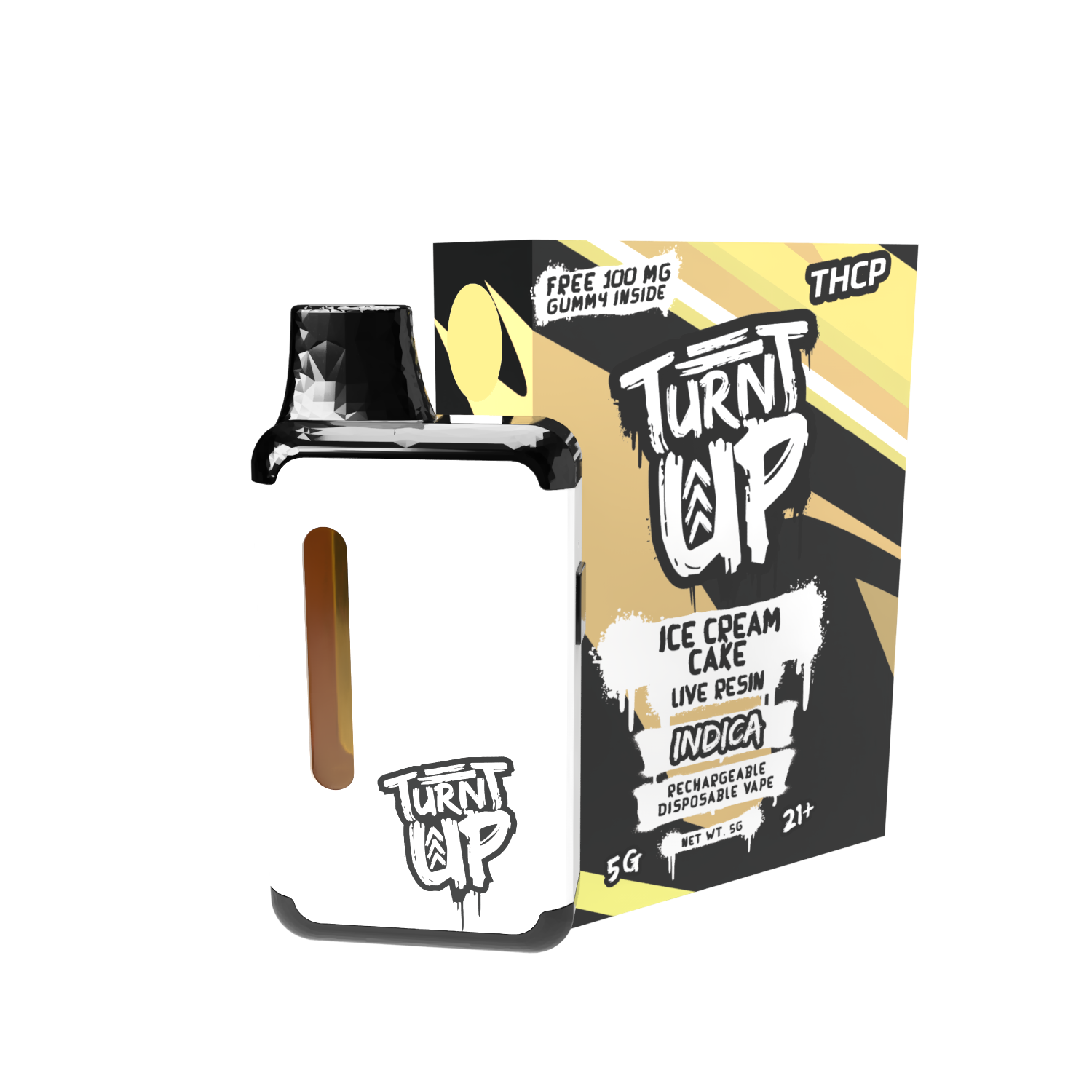 Ice Cream Cake 5G Disposable THCP Vape | Turnt Up Ice Cream Cake 5G Disposable THCP Vape | Turnt Up