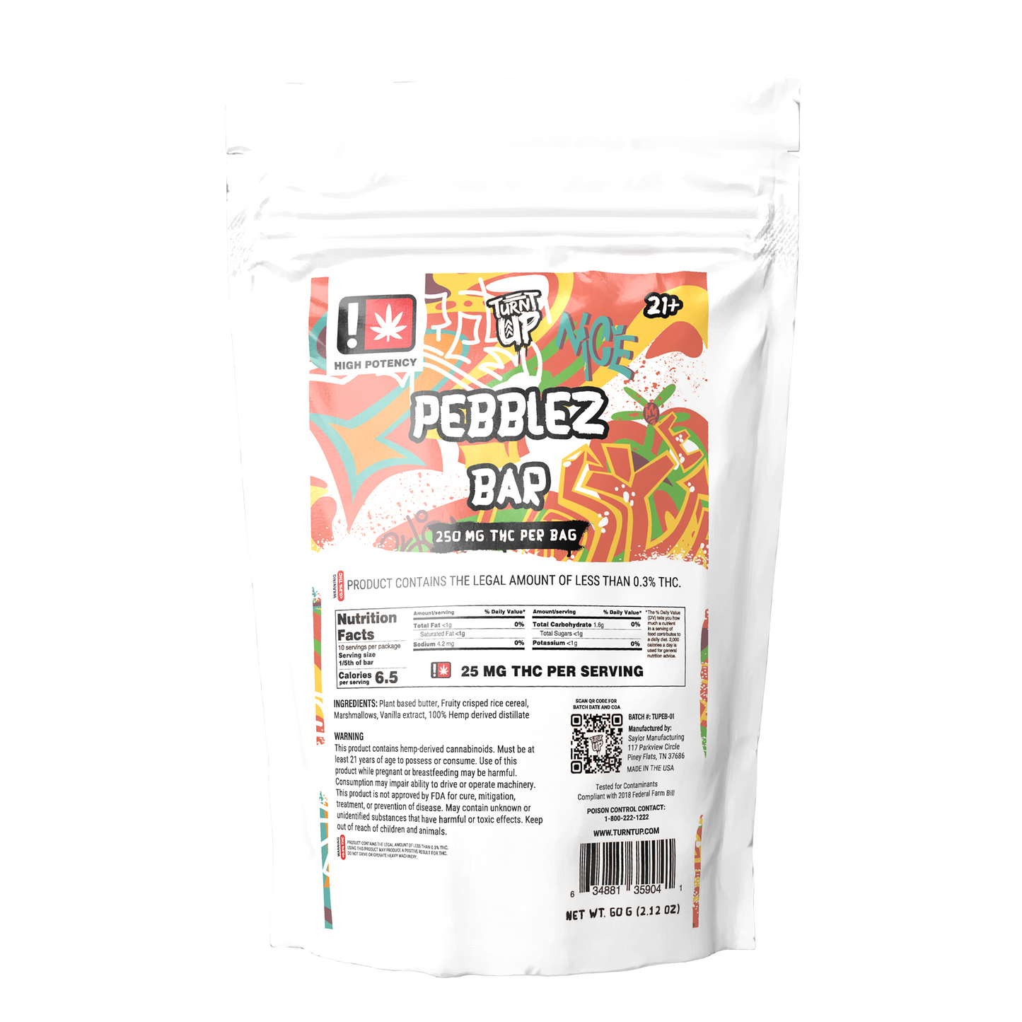 Treat - Pebblez Bar 250mg