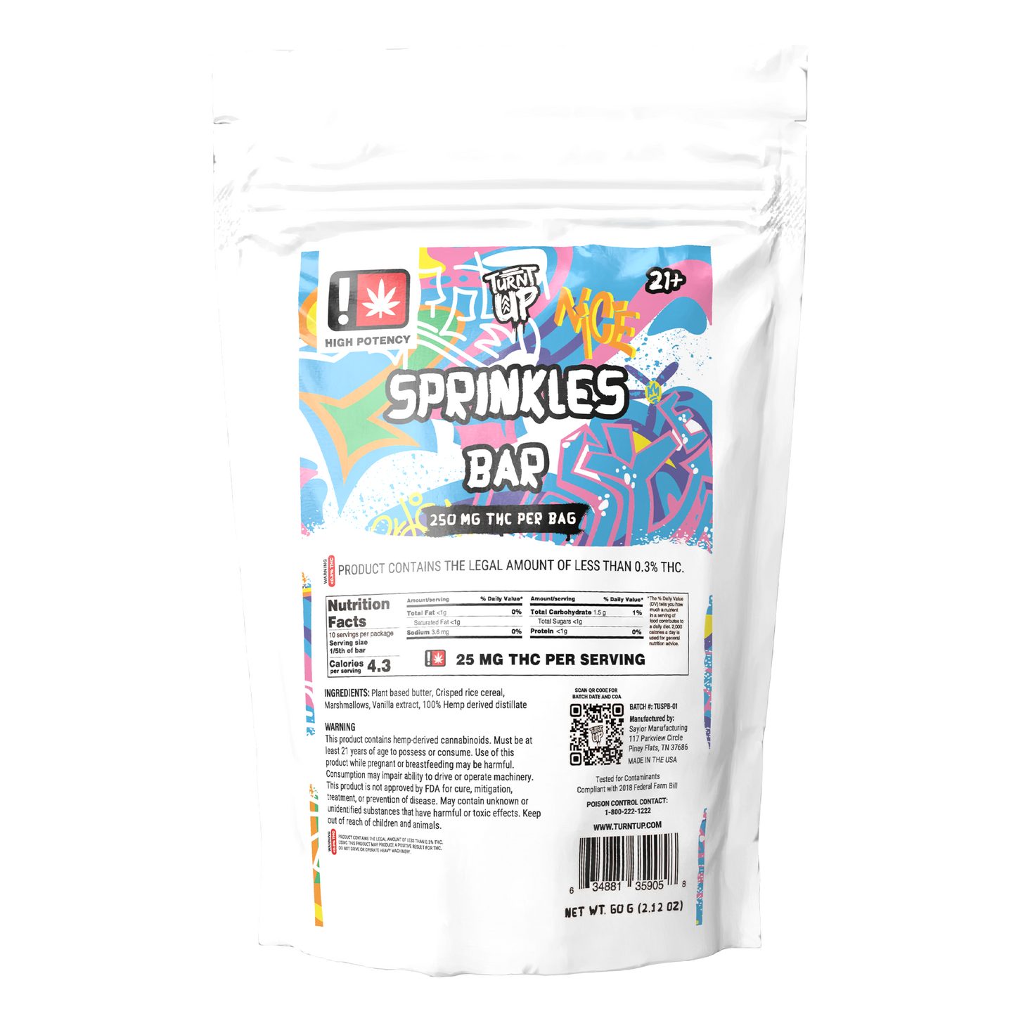 Treat - Sprinkles Bar 250mg