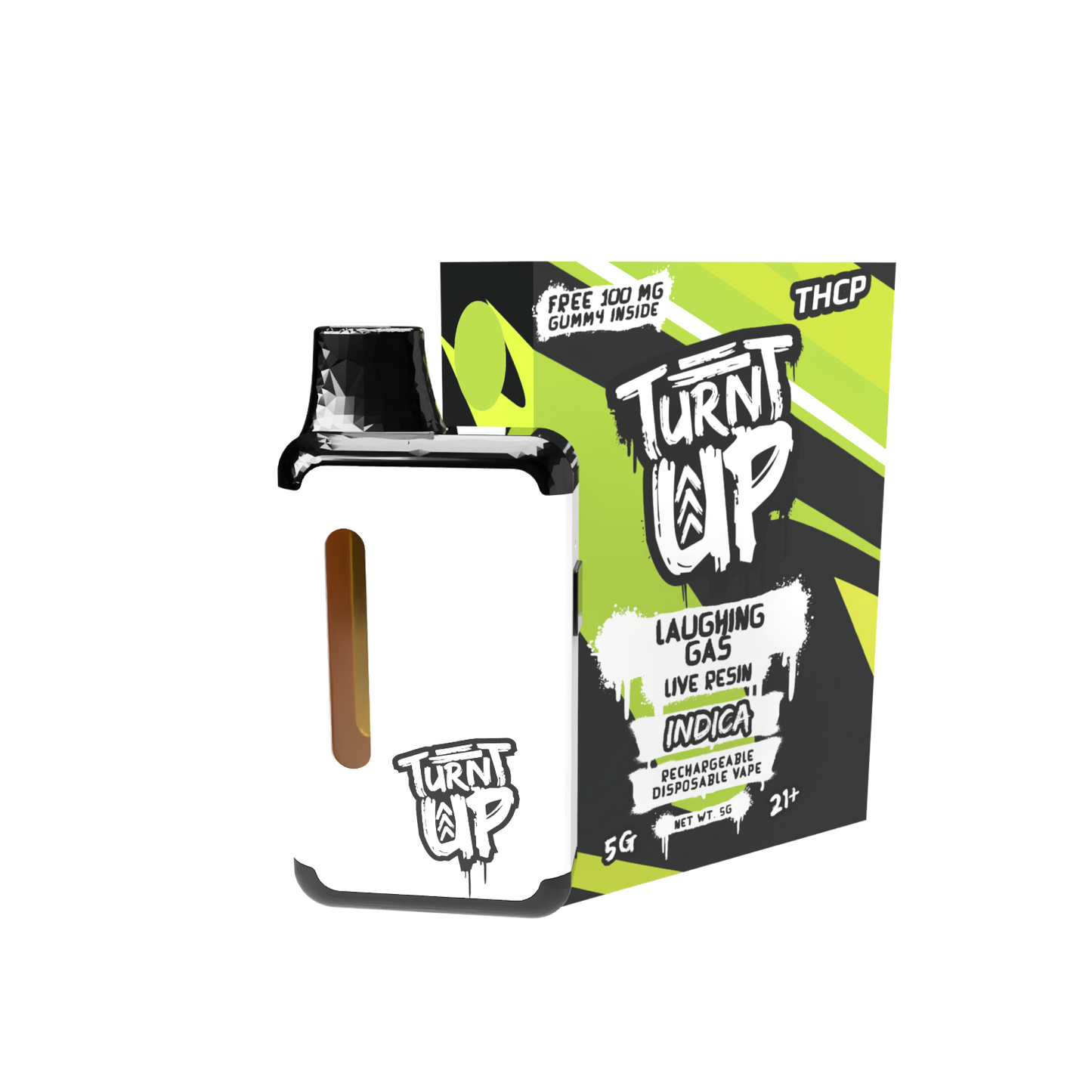 Laughing Gas 5G Disposable THCP Vape | Turnt Up Laughing Gas 5G Disposable THCP Vape | Turnt Up