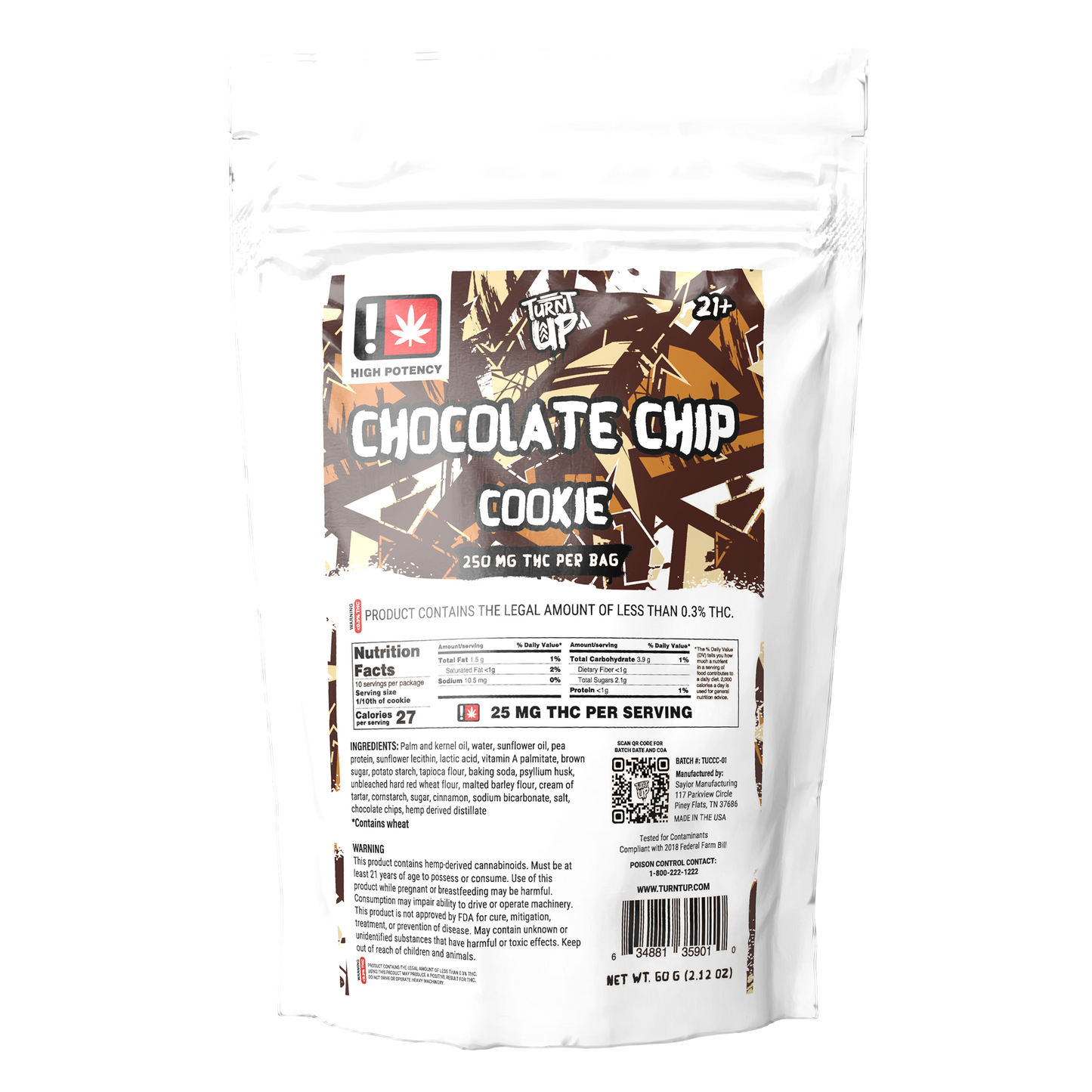 Cookie - Chocolate Chip 250mg