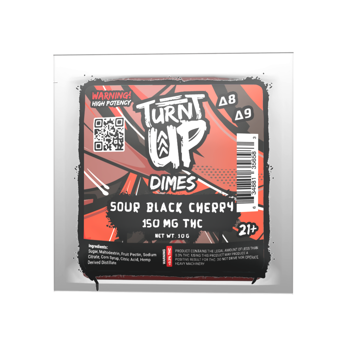 Dime Gummy - Sour Black Cherry