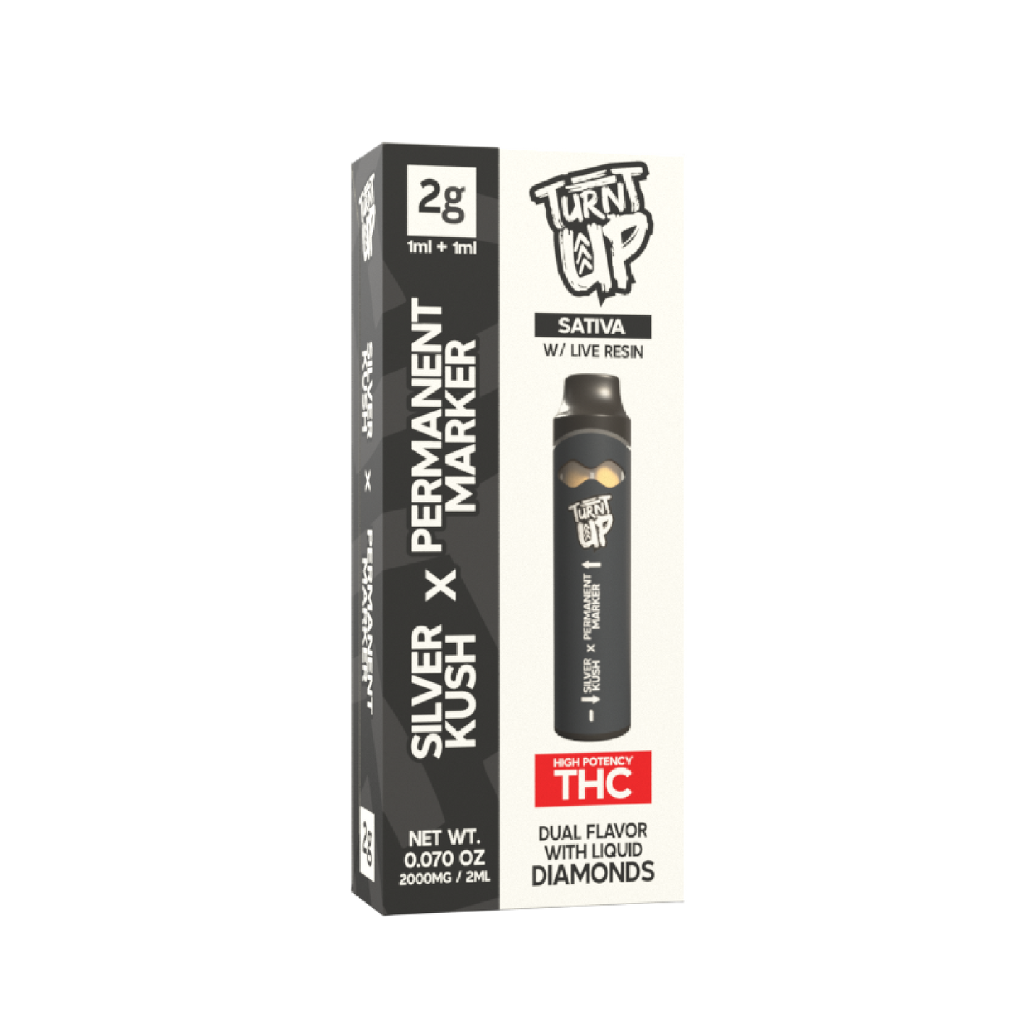 2g Dual Flavor Disposable - Silver Kush x Permanent Marker